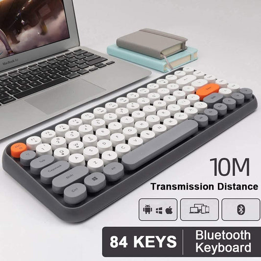 Mini Punk Bluetooth Wireless Keyboard 84 Key