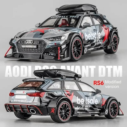 1:24 Audi RS6 Racing Die-cast Alloy Model Car