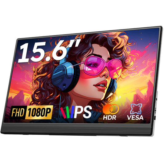 15,6 inch FHD draagbare monitor voor laptop 1920x1080P Plug and Play