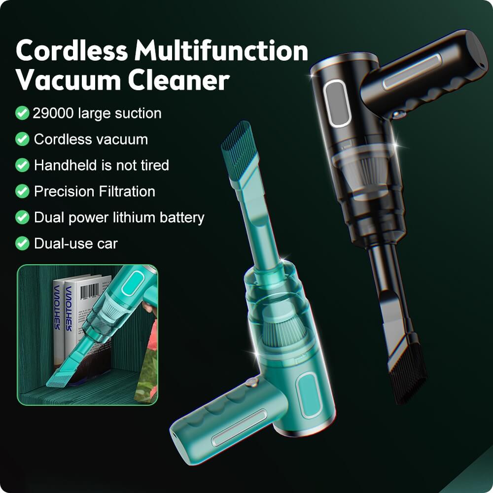 29000Pa 120W Portable Wireless Vacuum Cleaner for Car and Home Cleaning