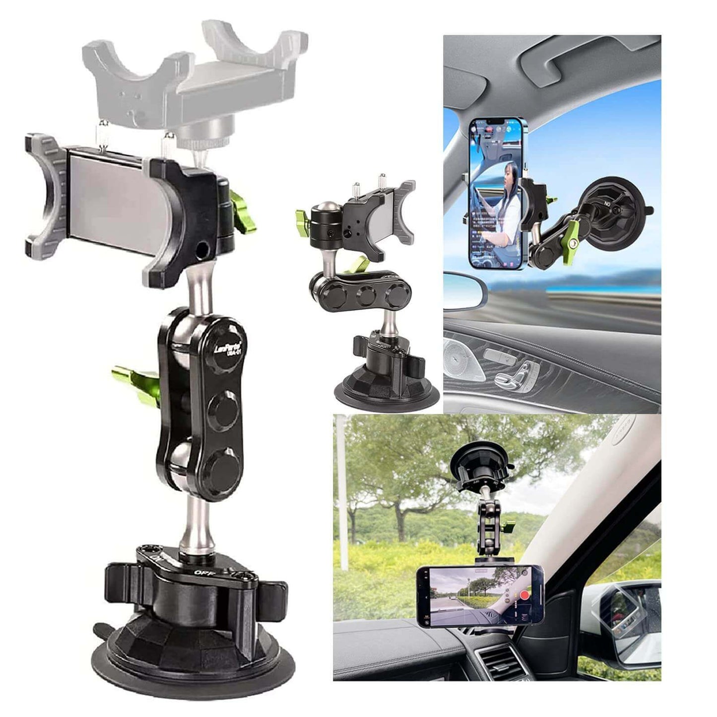 Universal 360 Degree Car Phone Holder with Suction Cup