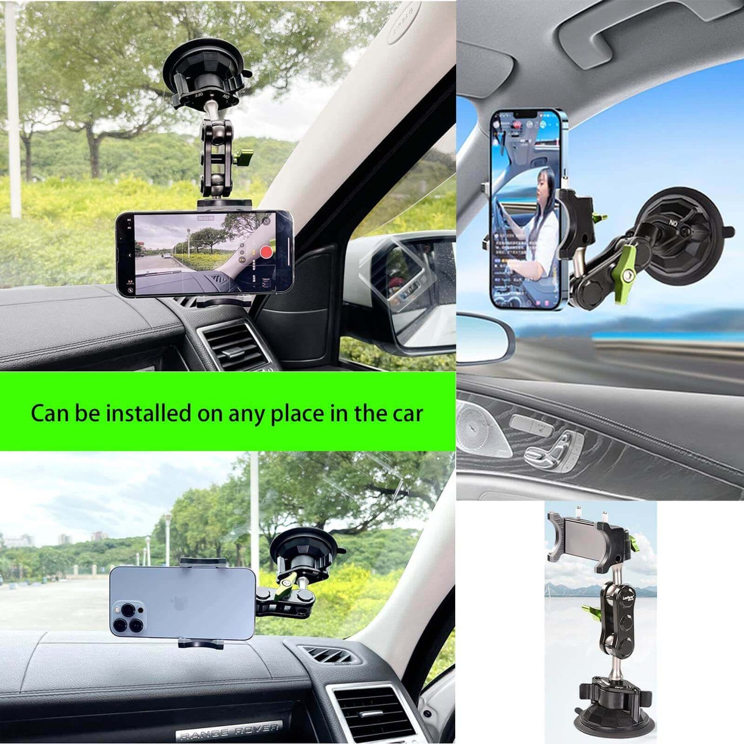 Universal 360 Degree Car Phone Holder with Suction Cup