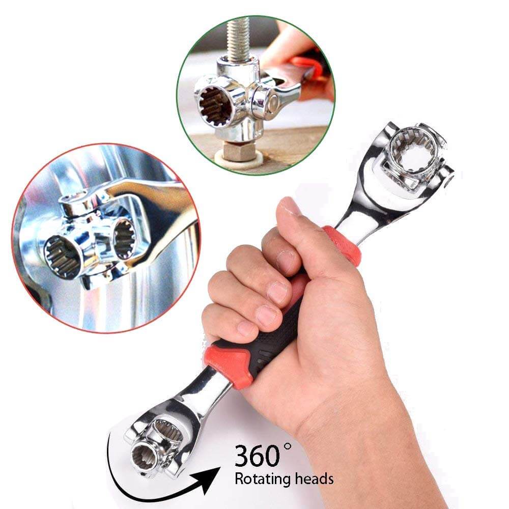 52 in 1 Universal Socket Wrench for Household Bicycle and Car Repairs