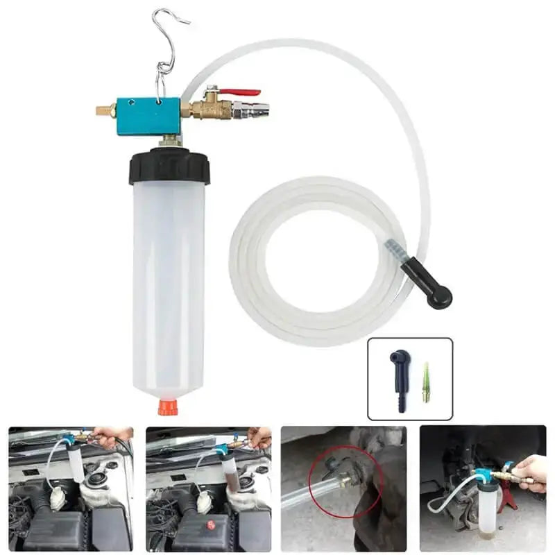 Efficient Pneumatic Brake and Clutch Fluid Extractor Tool for Vehicles