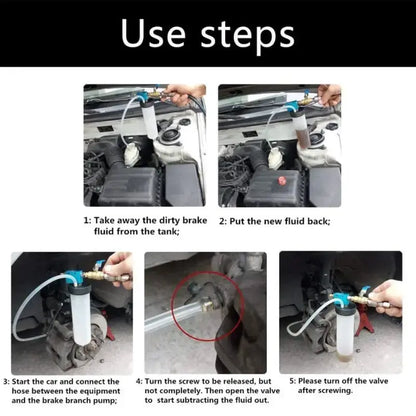 Efficient Pneumatic Brake and Clutch Fluid Extractor Tool for Vehicles