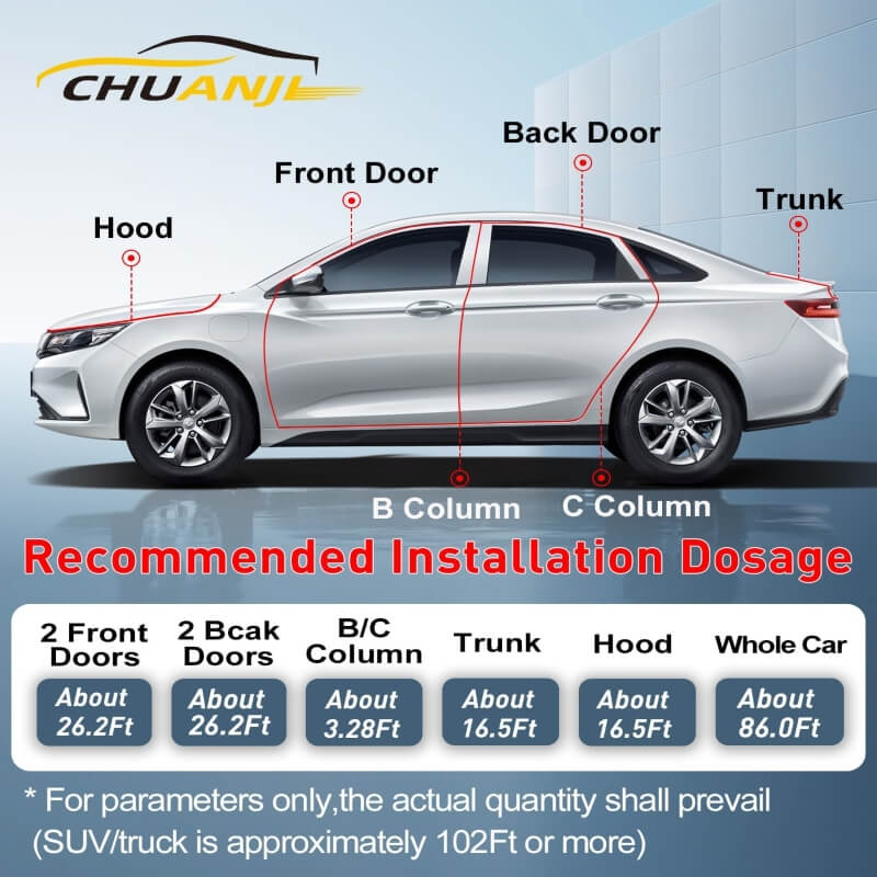 Car Door Seam Noise Insulation Seal Strip