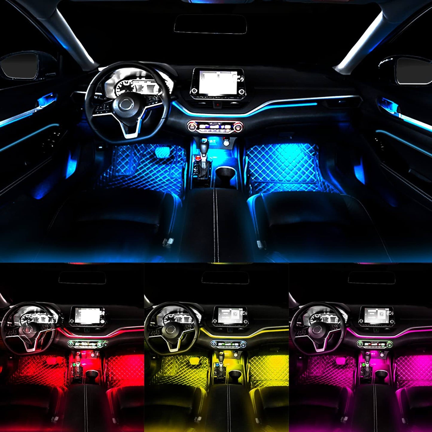 DIY Car Interior LED Atmosphere Lights Easy Installation