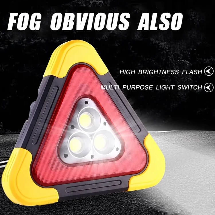 Emergency Warning Triangle Light LED Safety Tool