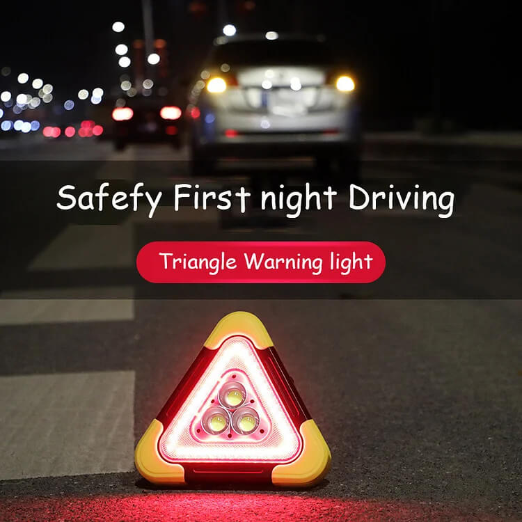 Emergency Warning Triangle Light LED Safety Tool