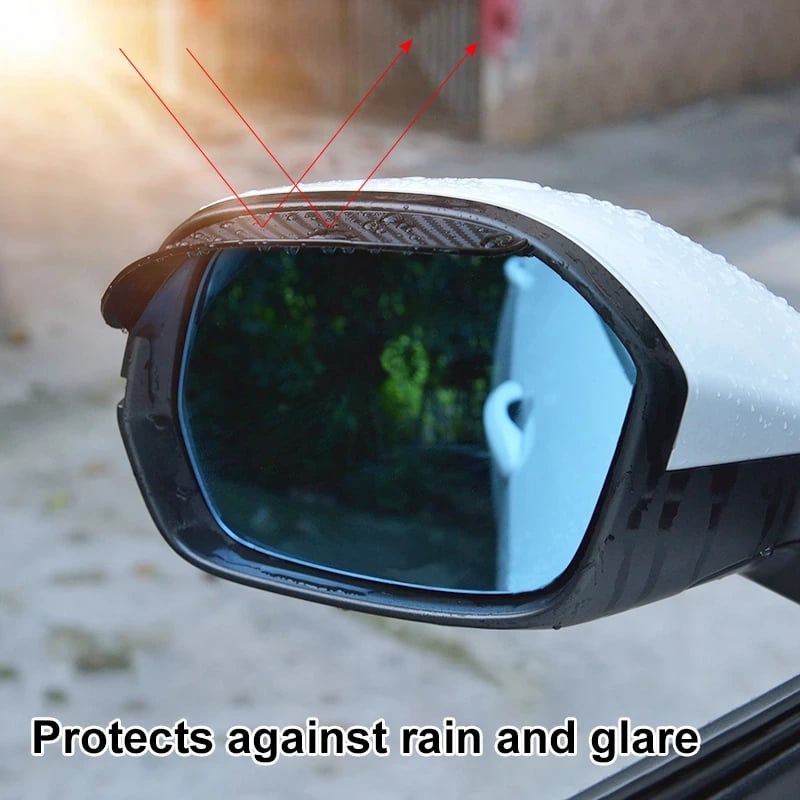 Universal Car Rearview Mirror Rain Eyebrows for Clear Visibility and Rain Protection