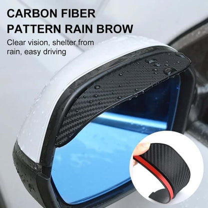 Universal Car Rearview Mirror Rain Eyebrows for Clear Visibility and Rain Protection