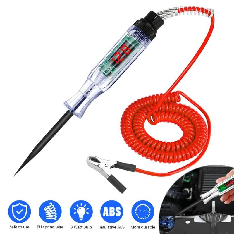 DC 3-70V Car Truck Circuit Tester Pen with Digital Display and Backlight