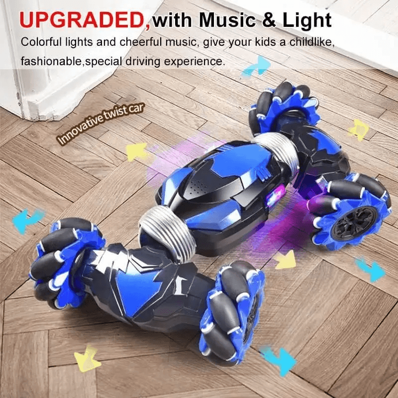 Gesture Sensing Stunt Remote Control Car with 360° Stunts and Lights