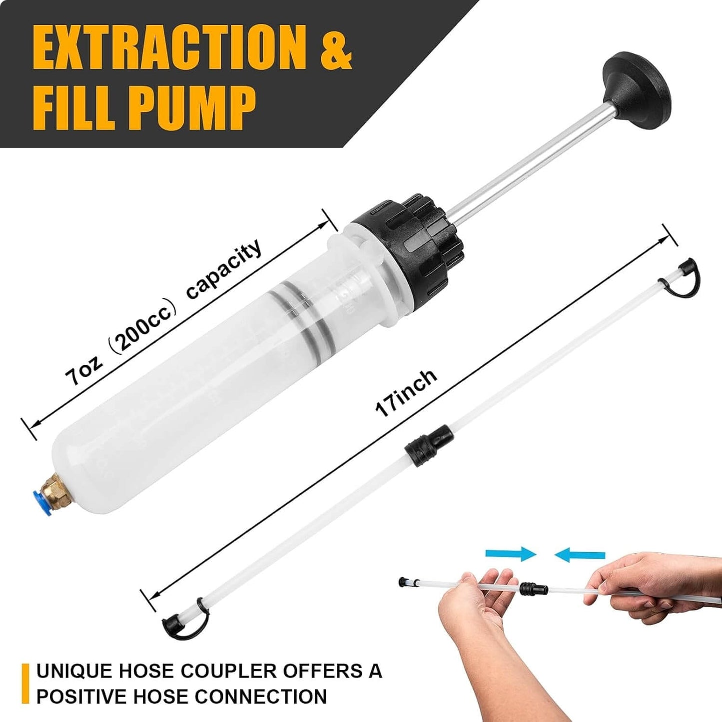 Oil Syringe Manual Extraction Fill Pump