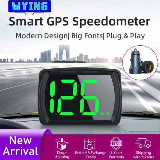 High Precision Plug and Play GPS Speedometer for Cars Motorcycles and Trucks