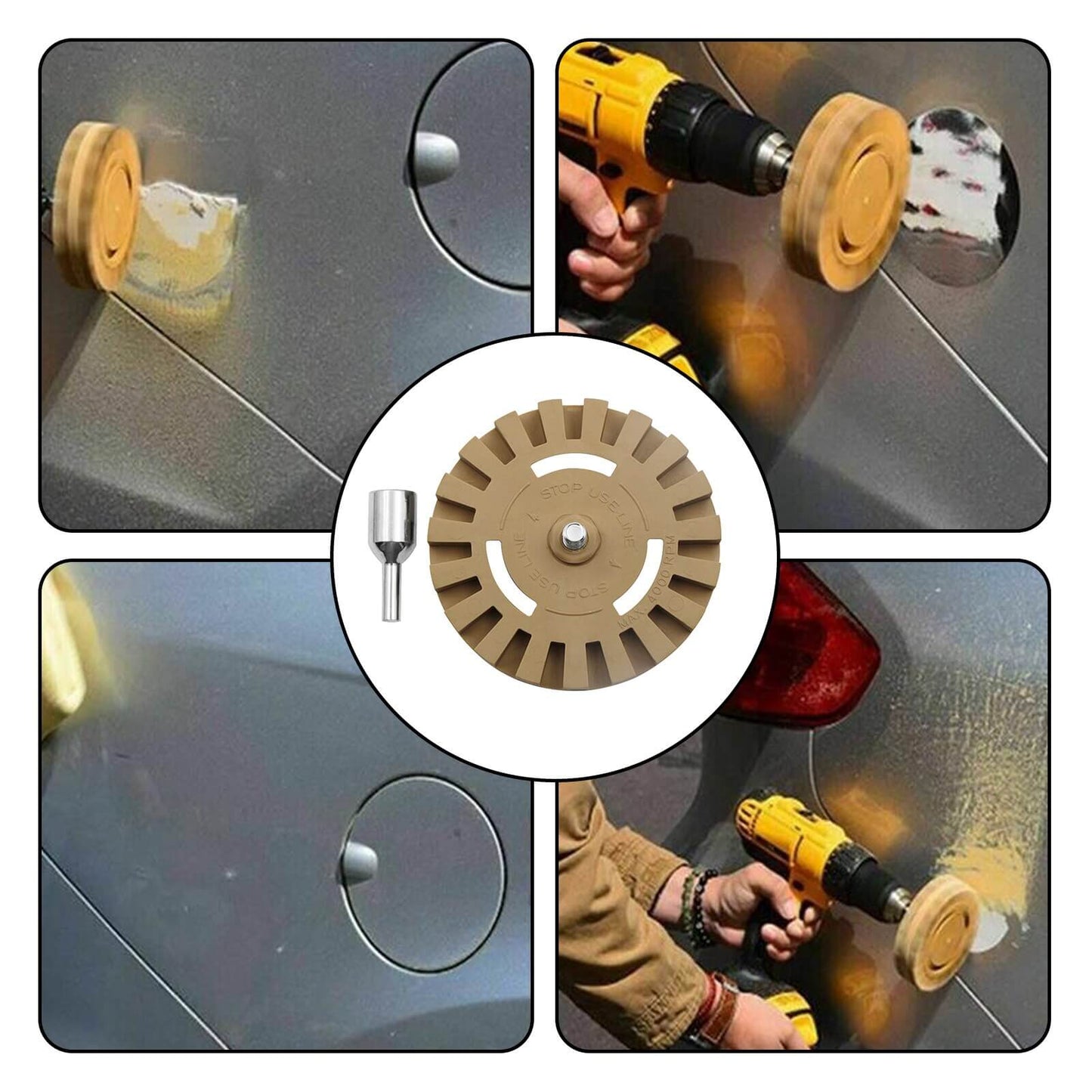 Polishing Wheel Decal Remover for Quick and Safe Sticker Removal