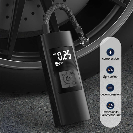 Portable Digital Air Compressor with LED Light for Car Tires