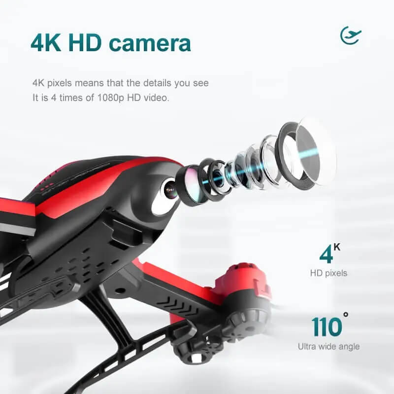 RC Mini Drone 4K HD Camera WiFi FPV Quadcopter for Aerial Photography