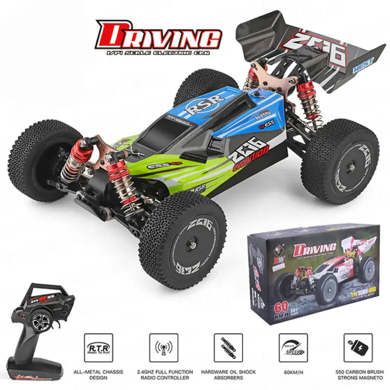 Wltoys 144001 1/14 2.4G 4WD High Speed Off-Road Racing RC Car Vehicle